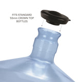 Snap-On Crown Top Water Bottle Cap (24-Pack) - Multiple Colors