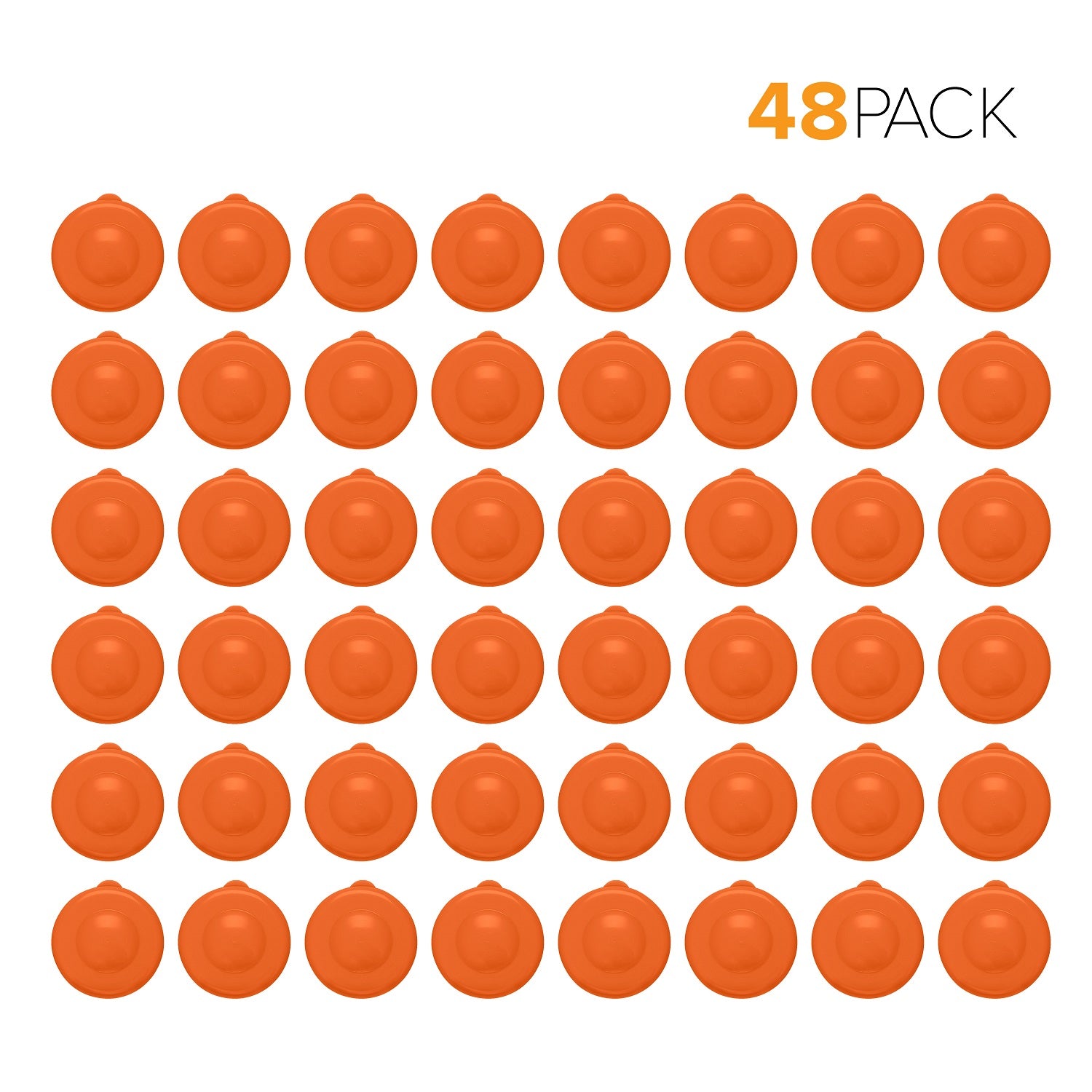 Snap-On Crown Top Water Bottle Caps (48-Pack)