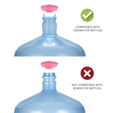 Tapas para botellas de agua Snap-On Crown Top (paquete de 6) - Varios colores 