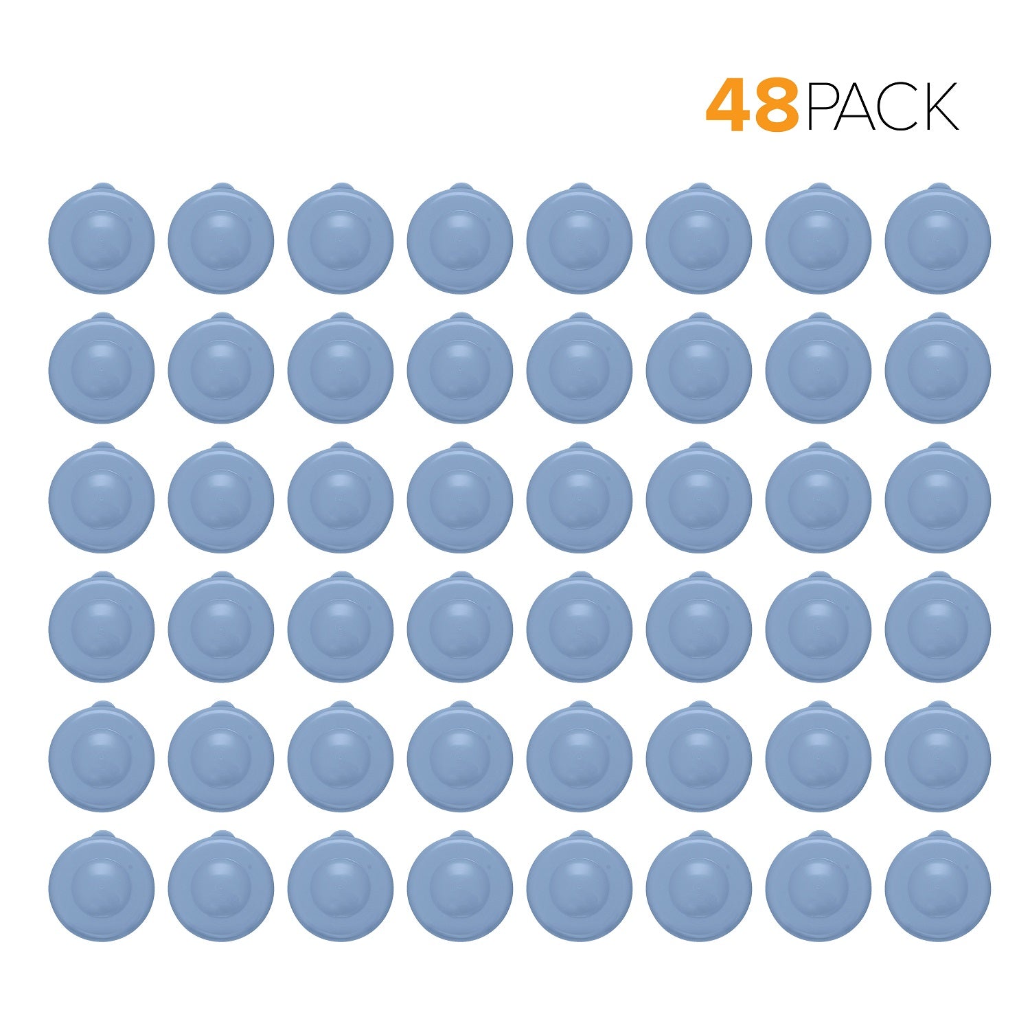 Snap-On Crown Top Water Bottle Caps (48-Pack)
