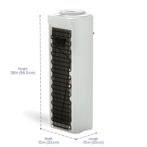 Hot and Cold Water Dispenser Cooler Top Load, White, Brio Premiere - water cooler