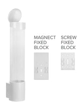White Cup Dispenser Fits 5 to 7oz Flat Bottom or 3 to 4oz Cone Cups