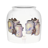 Dispensador de agua de vasija de cerámica y porcelana GEO - Tarros de otoño 