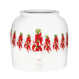 Dispensador de agua de vasija de cerámica de porcelana GEO - Chili Peppers