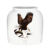 GEO Porcelain Ceramic Crock Water Dispenser - Eagle