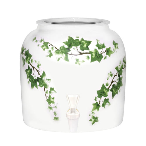 Dispensador de agua de vasija de cerámica y porcelana GEO - Ivy 