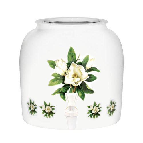 Dispensador de agua de vasija de cerámica y porcelana GEO - Magnolia 