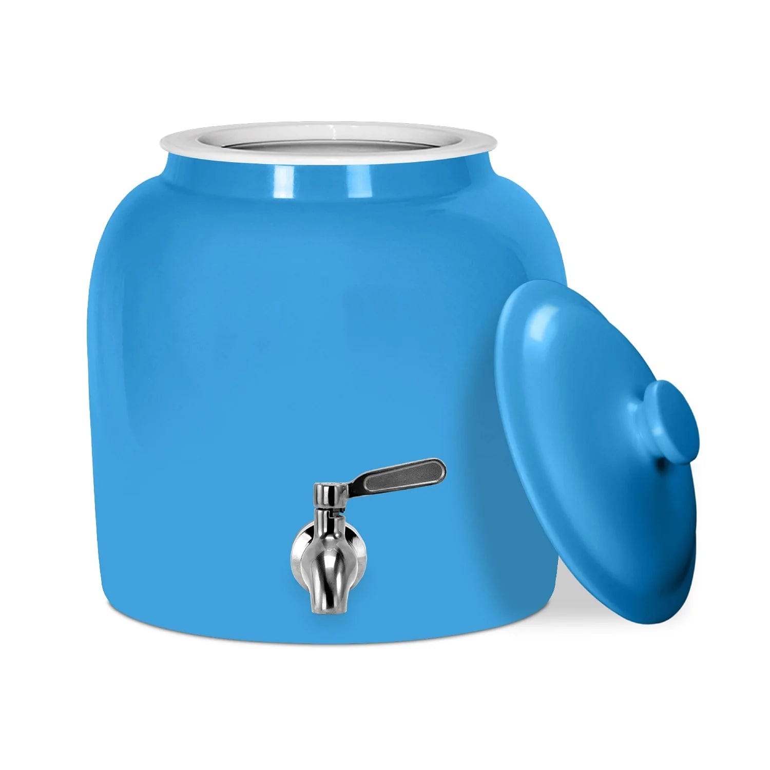 GEO Porcelain Ceramic Crock Water Dispenser – Baby Blue