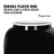 Close-up of a BPA-free 5-gallon water bottle with a white leak-proof ring and green leaf icon, highlighting its safety and durability—ideal for use with the GEO Porcelain Ceramic Crock Water Dispenser in Black.