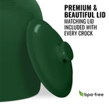 GEO Porcelain Ceramic Crock Water Dispenser - Green