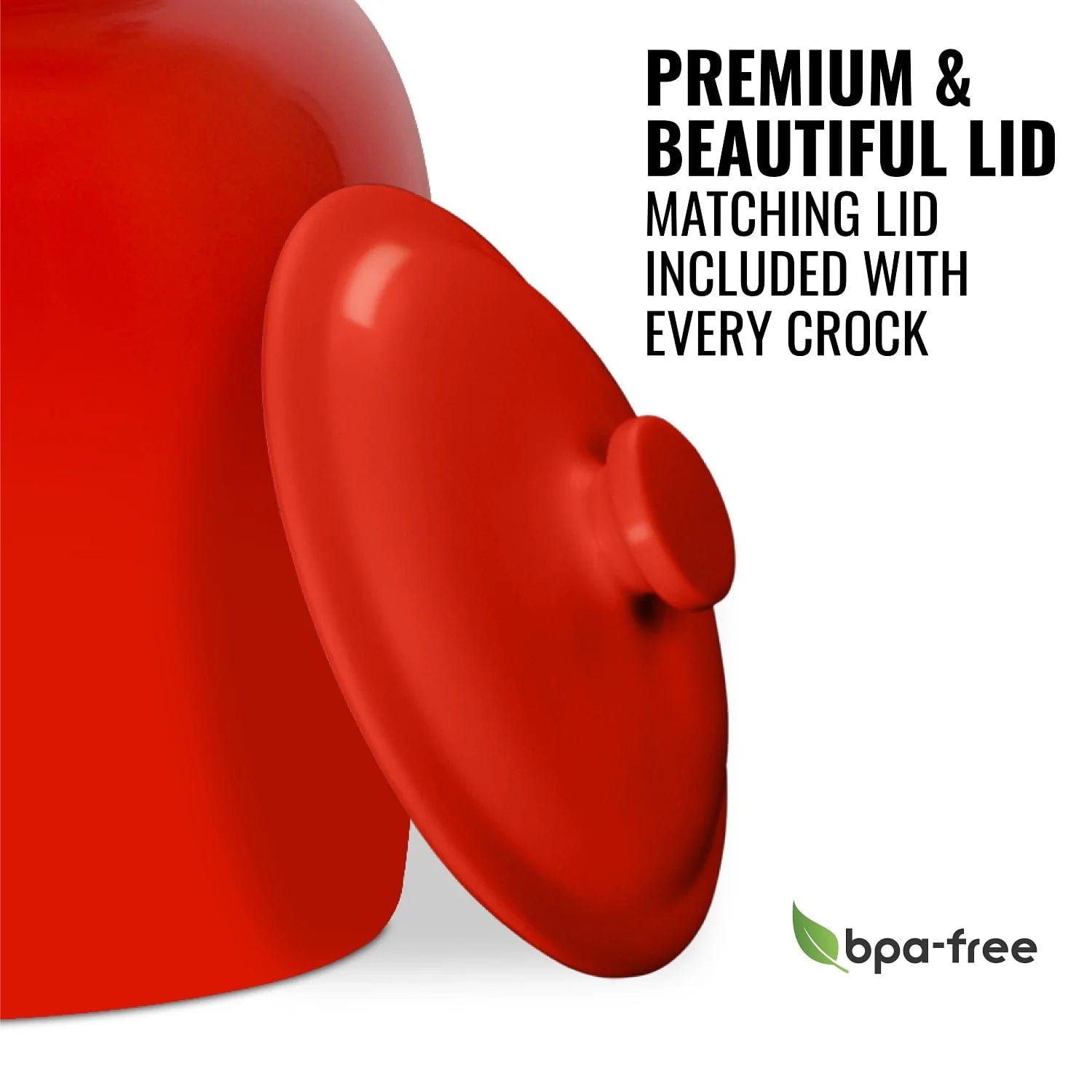 GEO Porcelain Ceramic Crock Water Dispenser – Red