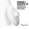 The GEO Porcelain Ceramic Crock Water Dispenser – White features a matching detachable lid. Text reads: "Premium & Beautiful Lid. Matching lid included with every water dispenser." BPA-free with green leaf symbol shown.