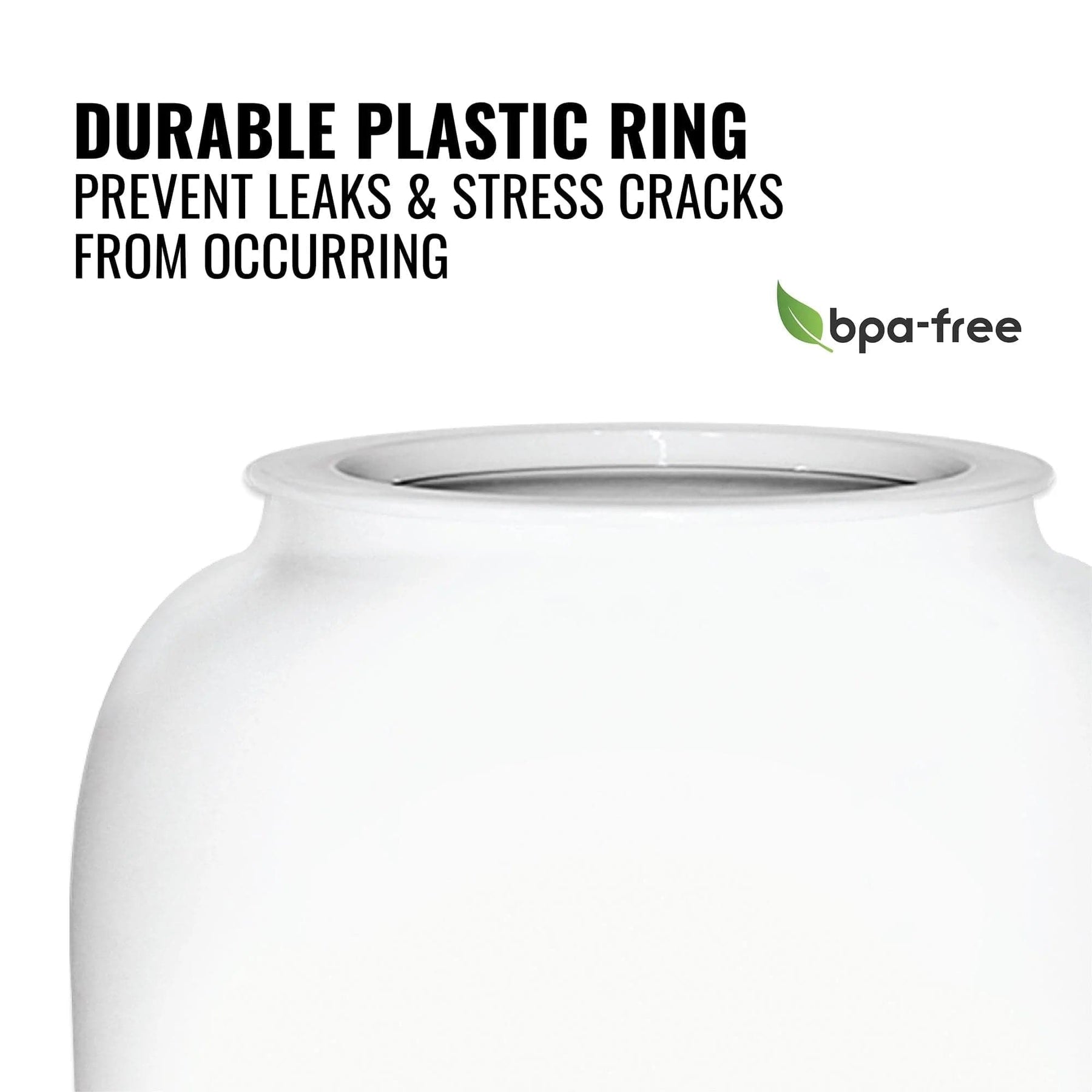 GEO Porcelain Ceramic Crock Water Dispenser – White