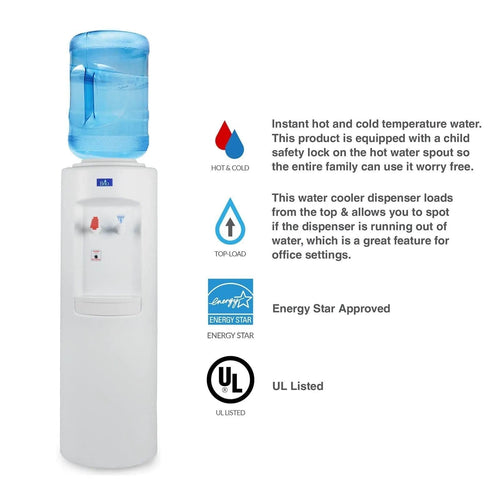 Essential Top-Load Water Cooler, White - water cooler