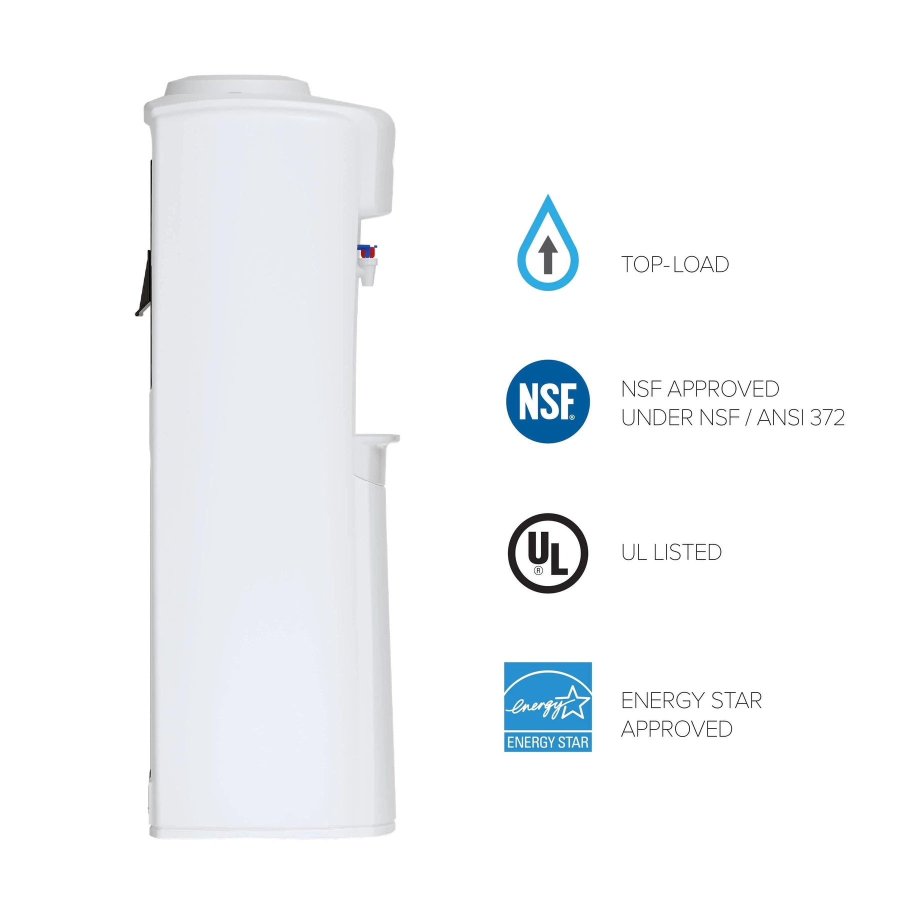 Enfriador de agua de carga superior curvo (caliente/frío) serie Brio 500 