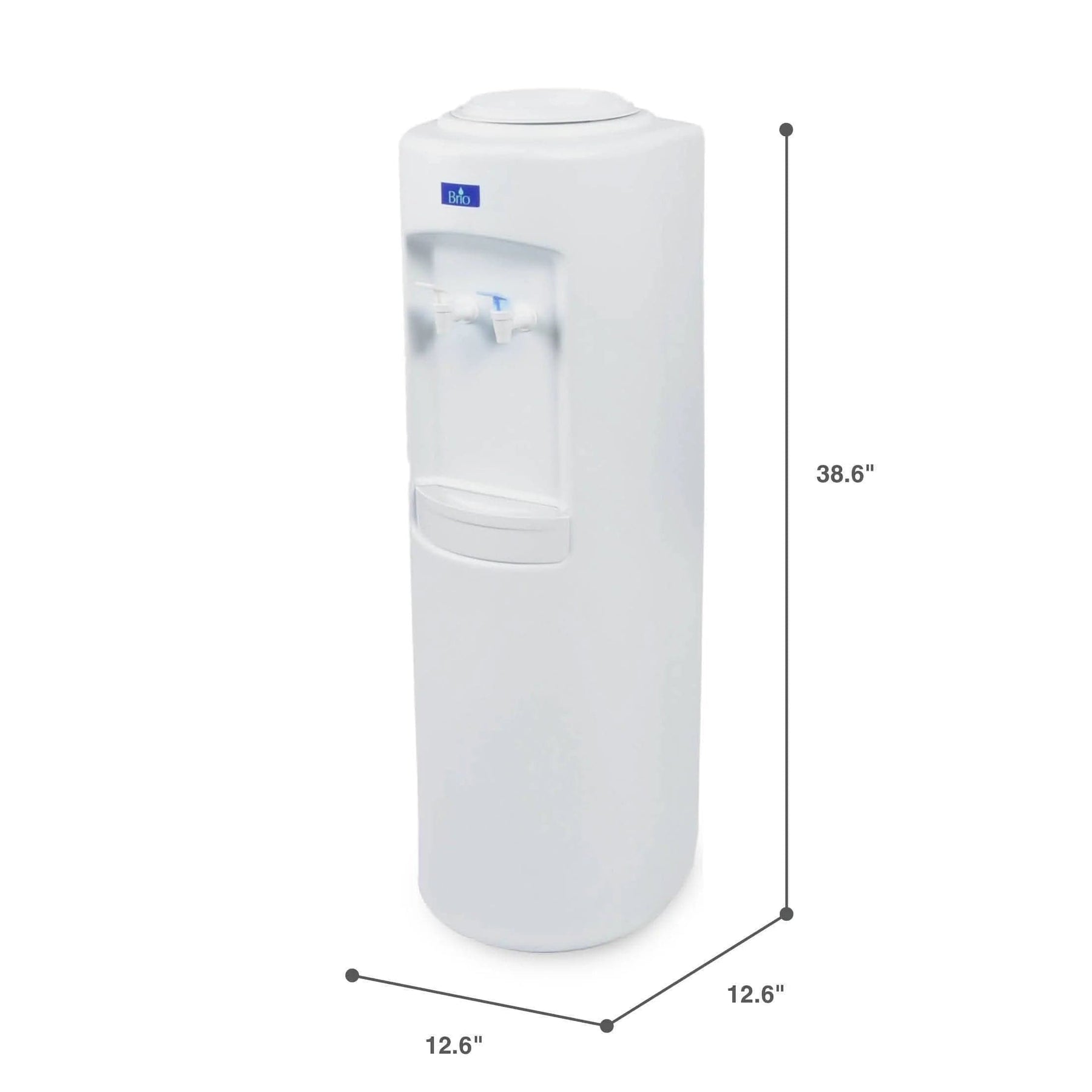 Room Temp and Cold Water Dispenser Cooler Top Load, Cook and Cold, White, Brio Essential - water cooler