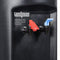 Close-up of two water dispenser taps—one red with a child-lock and one blue—on a black surface. Text reads: tomlinson INNOVATIVE CHILD-LOCK FAUCET, ideal for use with the Hot & Cold Top Load Water Cooler – 520 Series and other hot and cold water dispensers with stainless steel reservoirs.