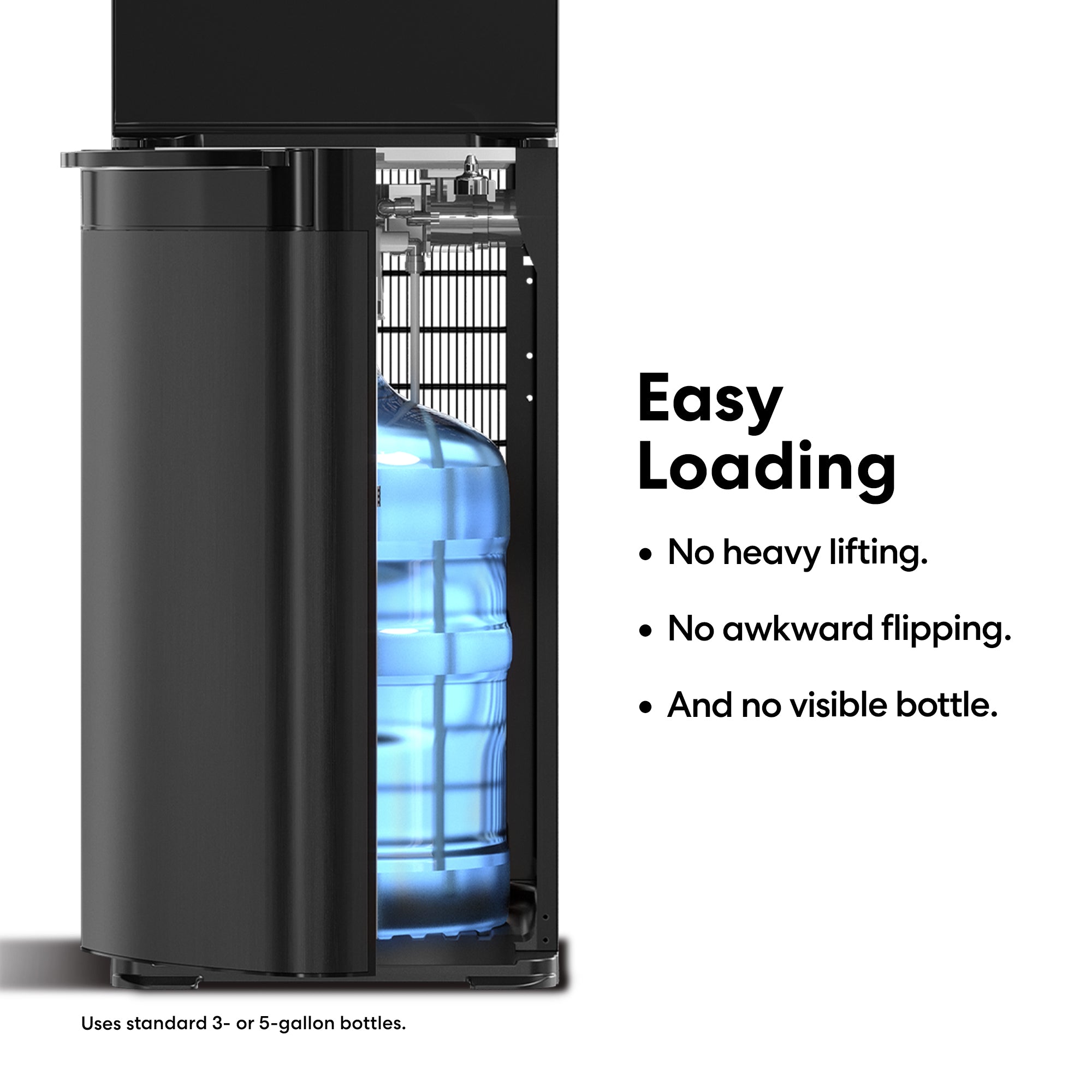 500 Series SelfCleaning Bottom Load Water Cooler, Black Brio Brio