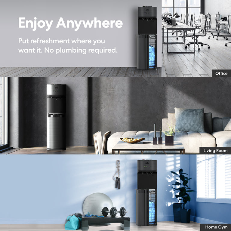 500 Series SelfCleaning Bottom Load Water Cooler, Black Brio Brio