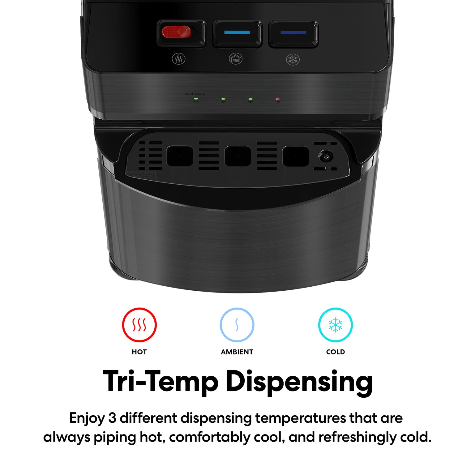 500 Series SelfCleaning Bottom Load Water Cooler, Black Brio Brio