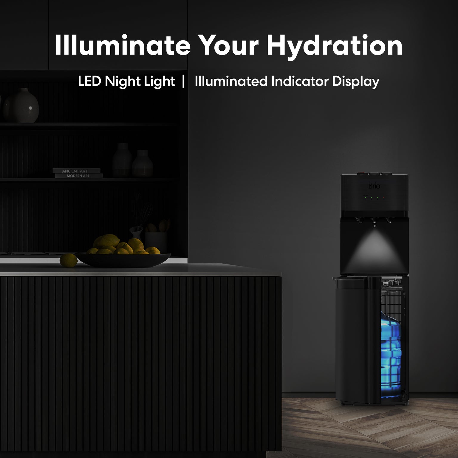 500 Series SelfCleaning Bottom Load Water Cooler, Black Brio Brio