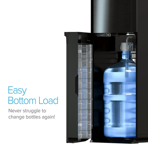 Brio 600 Slim Series Black Bottom Load Water Cooler