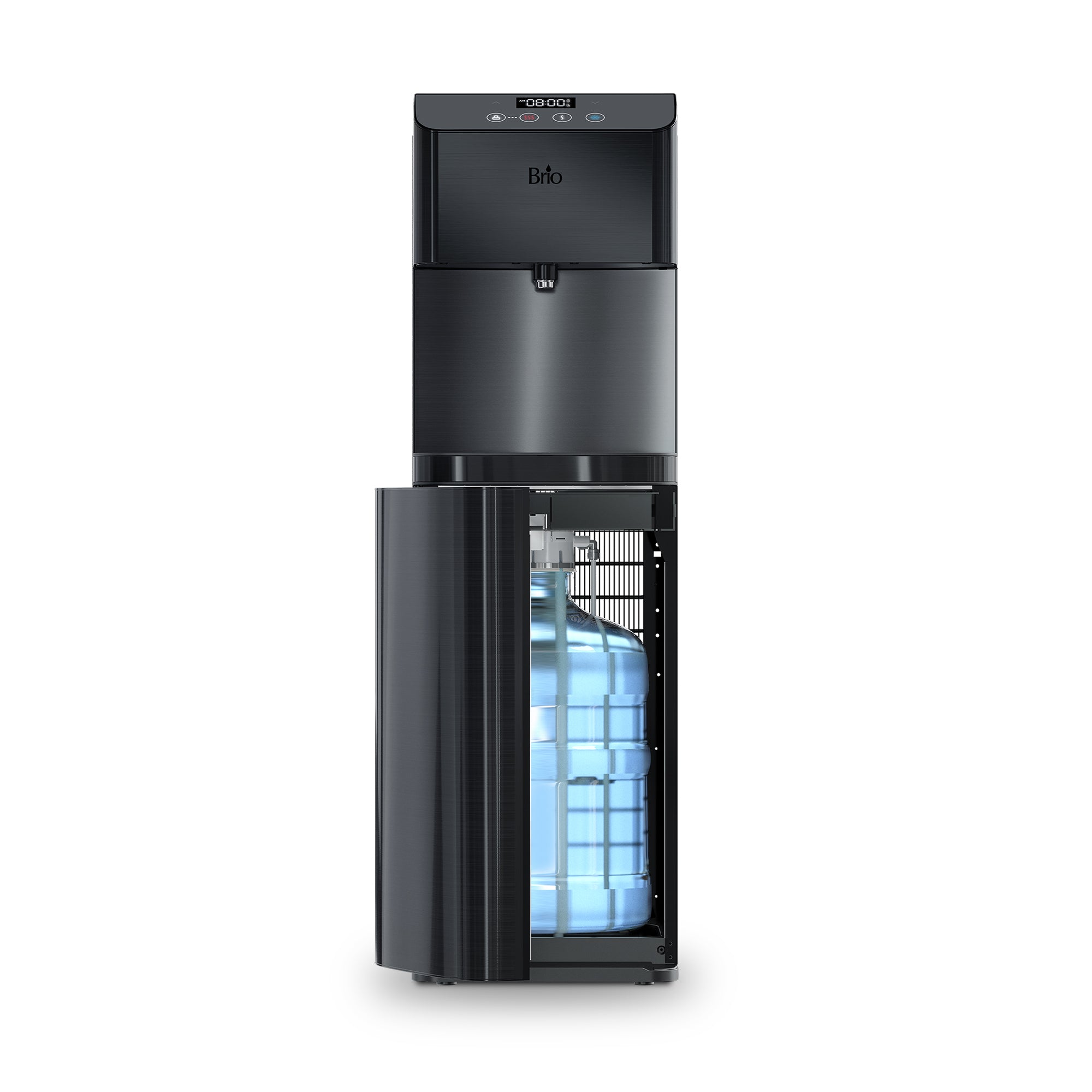 Moderna SelfCleaning Bottom Load Water Cooler, Black Brio Brio Water