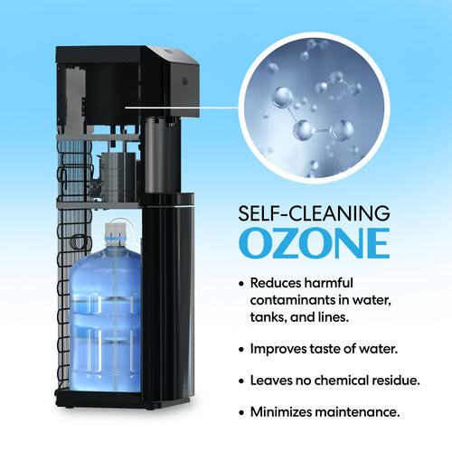 Brio Moderna Self-Cleaning Black Stainless Bottom Load Water Cooler