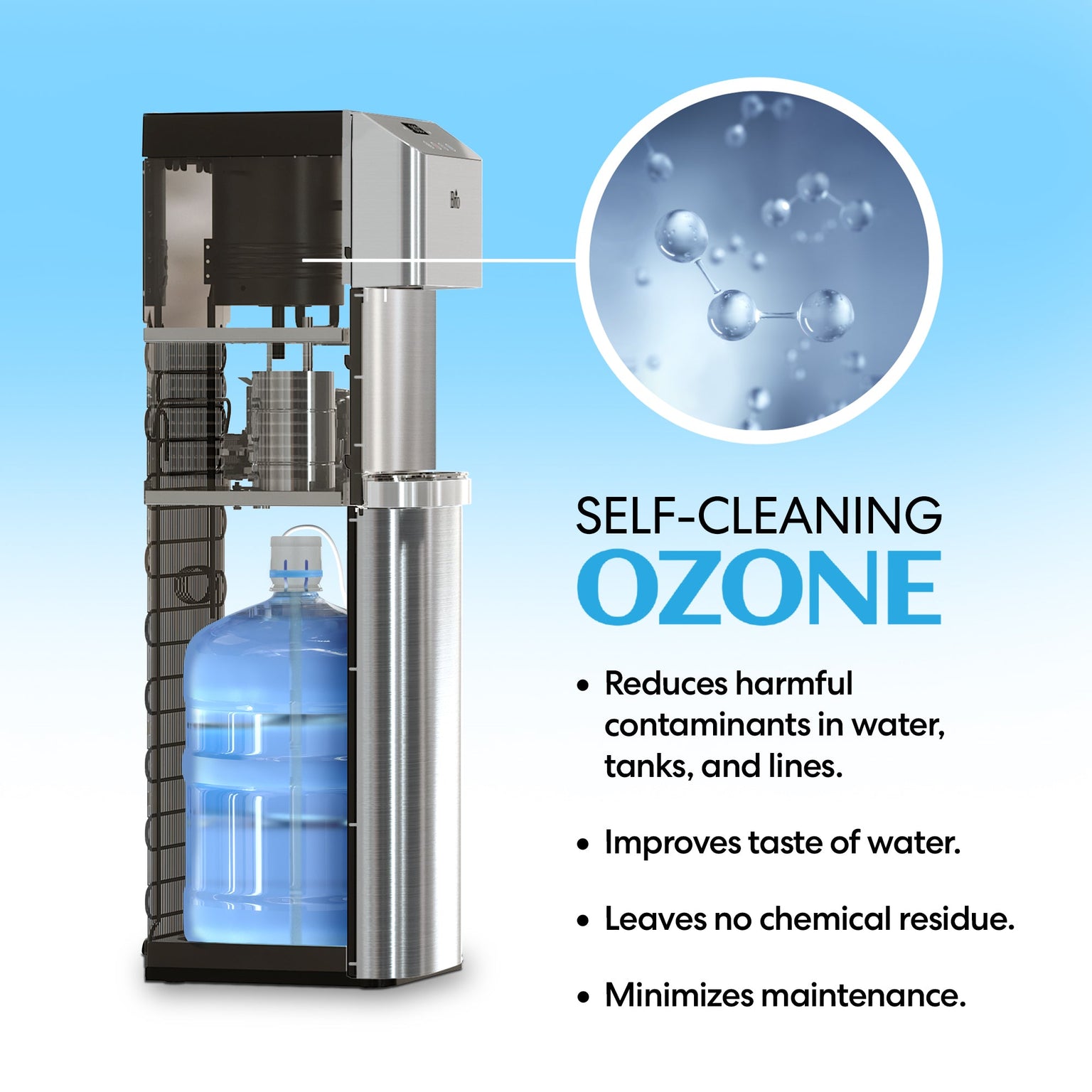 Brio Moderna Self Cleaning Advanced Bottom Load Water Cooler Brio Water