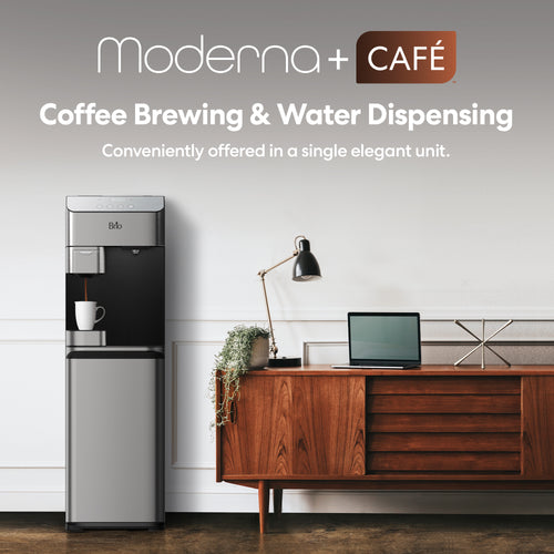 Cafetera Brio Moderna y enfriador de agua de carga inferior