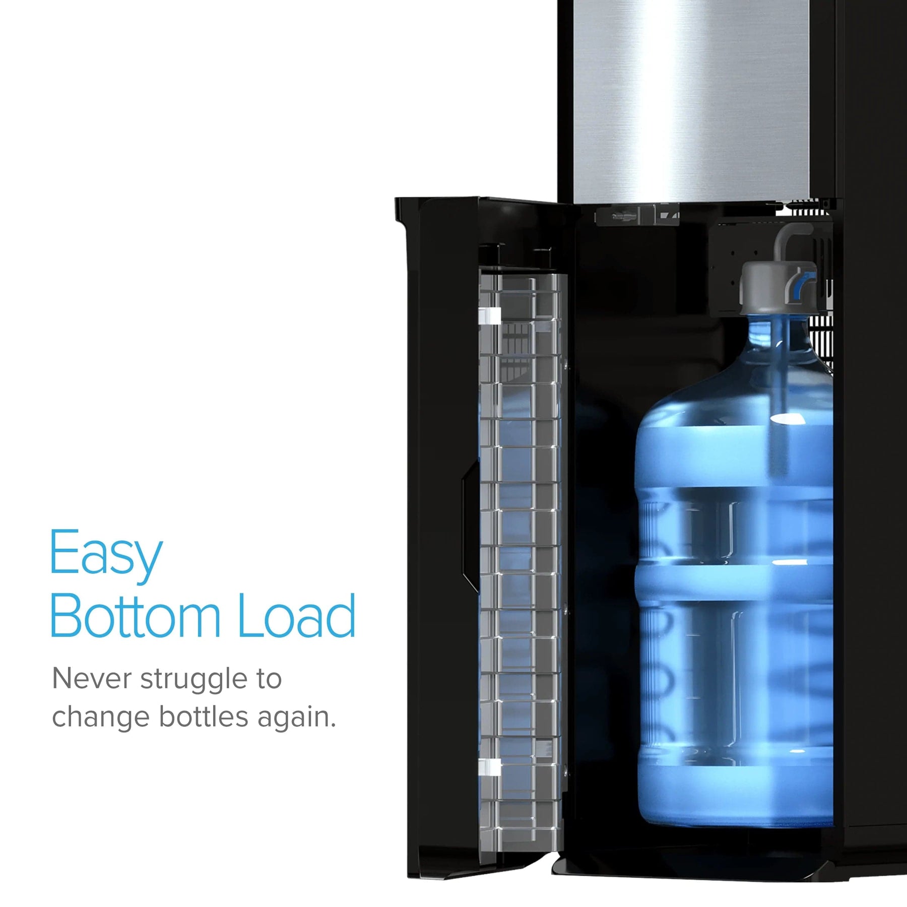 Brio 600 Slim Series Touch Dispense Stainless Bottom Load Water Cooler