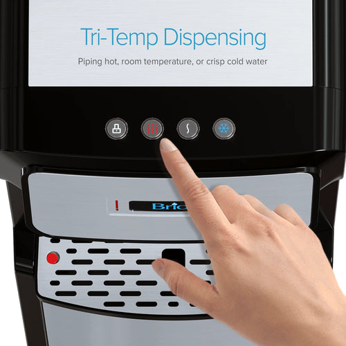 Brio 600 Slim Series Touch Dispense Stainless Bottom Load Water Cooler