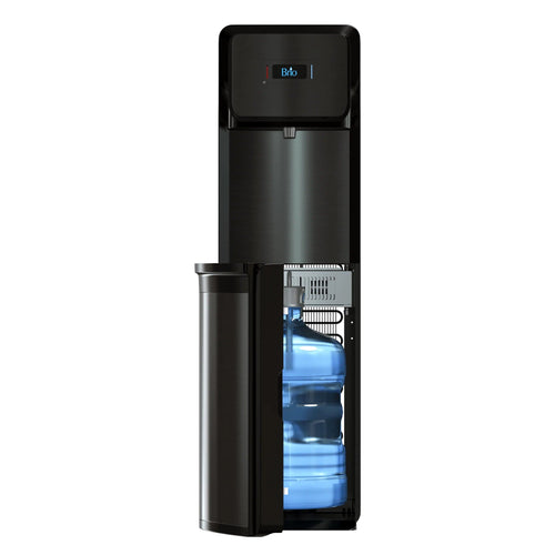 Enfriador de agua de carga inferior negro con dispensador táctil Brio 600 Slim Series
