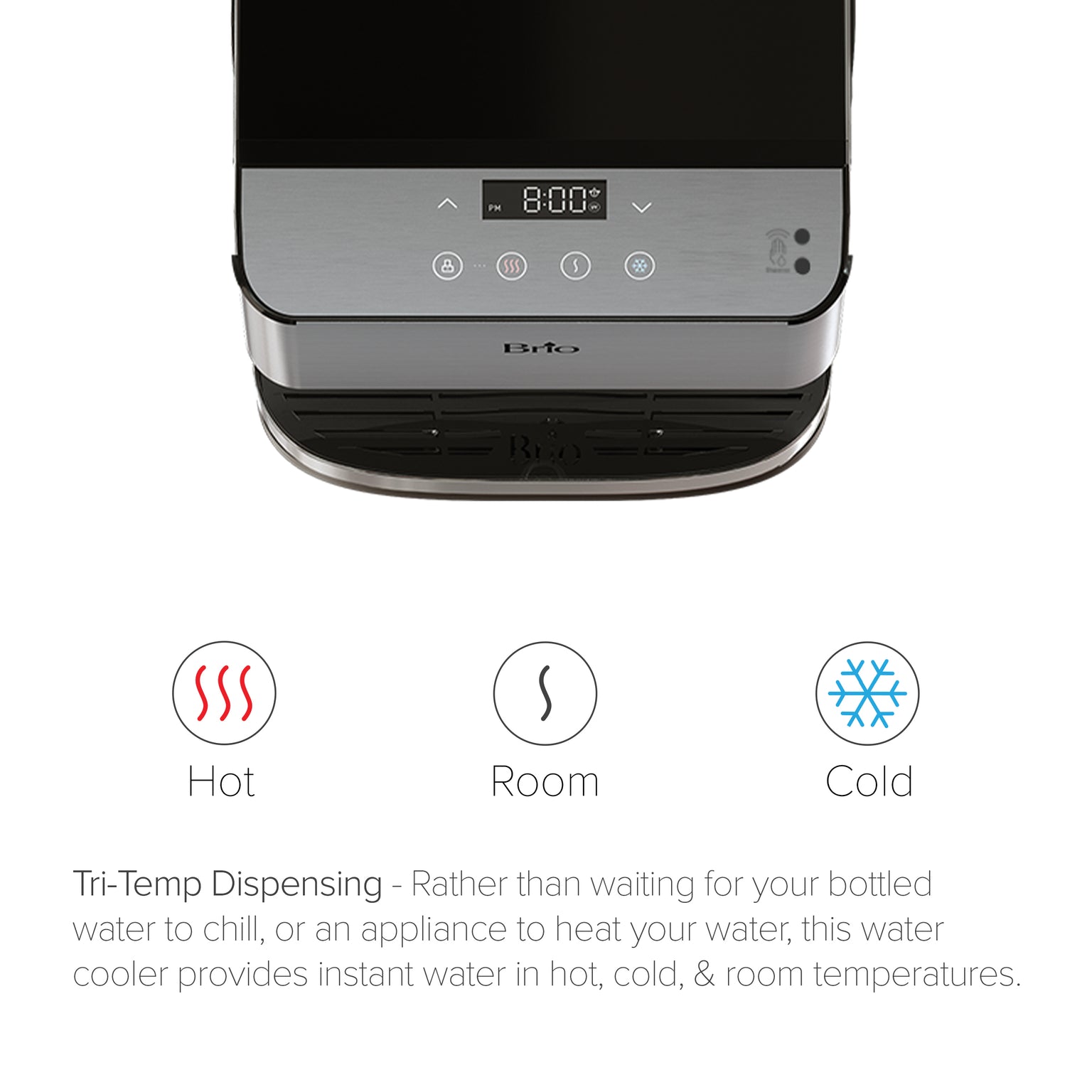 Brio Moderna Touchless 3Stage Bottleless Countertop Water Cooler