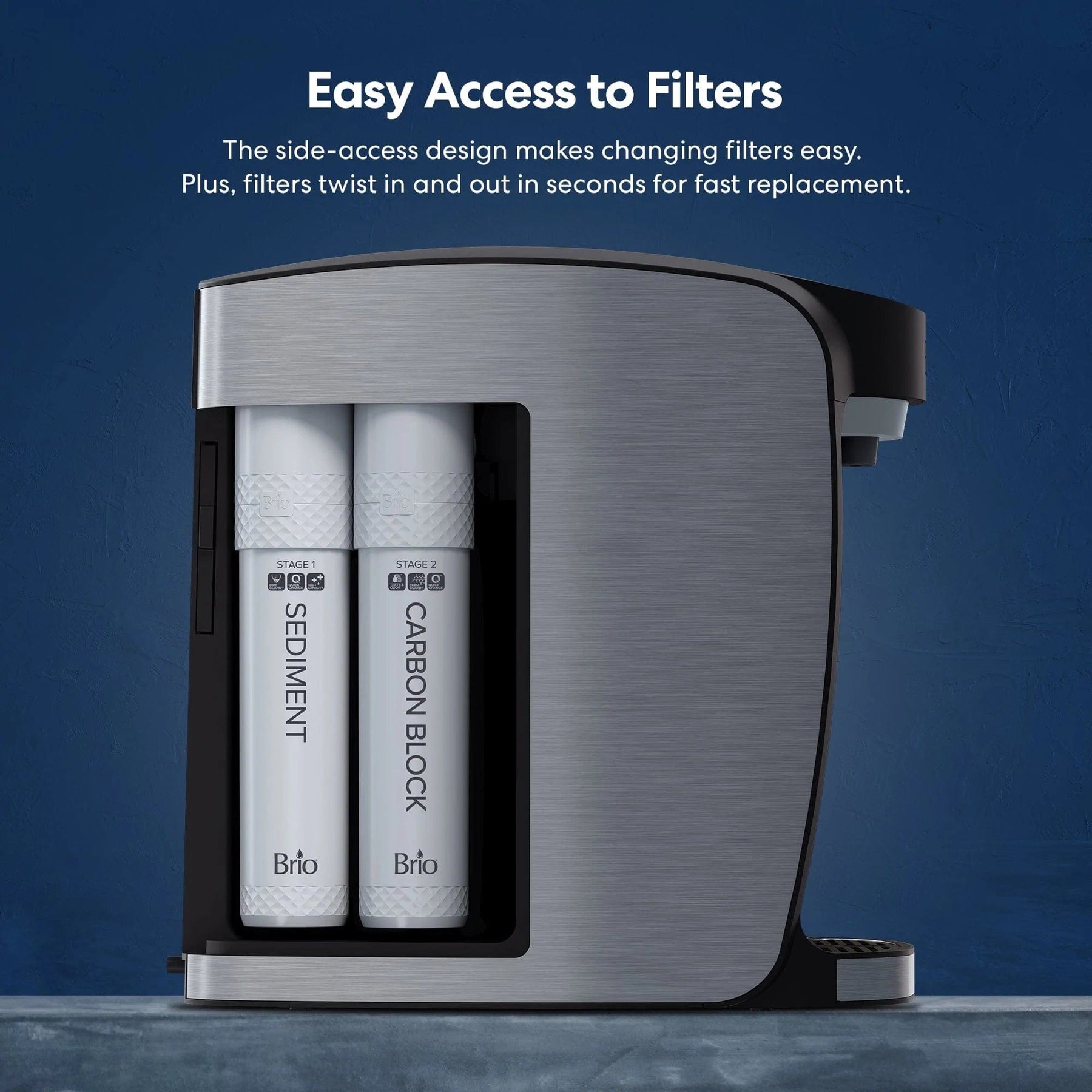 Brio 800 Series 2-Stage Bottleless Countertop Water Cooler