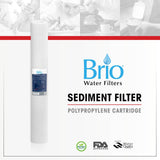Brio Legacy Filtro de PP para sedimentos de 5 micras, 2,5" x 20"