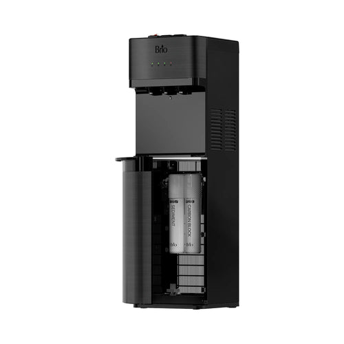 Brio 500 Series 2-Stage Bottleless Water Cooler Black Stainless