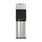 The 2-Stage Filtered Water Dispenser - 520 Series is a stainless steel and black bottleless unit with dual spouts, top control buttons, front indicator lights, and upright design, featuring advanced 2-stage filtration.