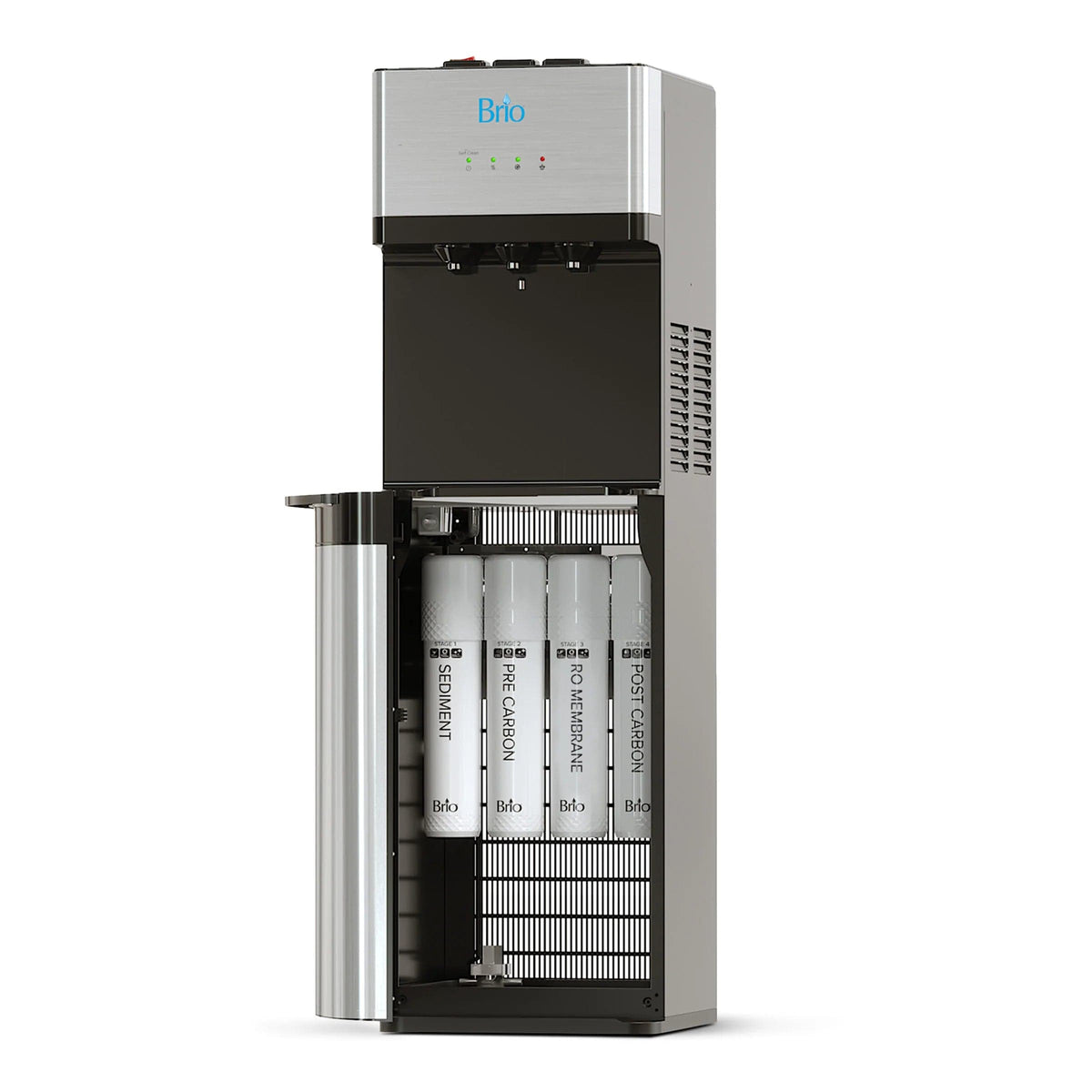 Brio 500 Series 4Stage Reverse Osmosis Stainless Bottleless Water Coo