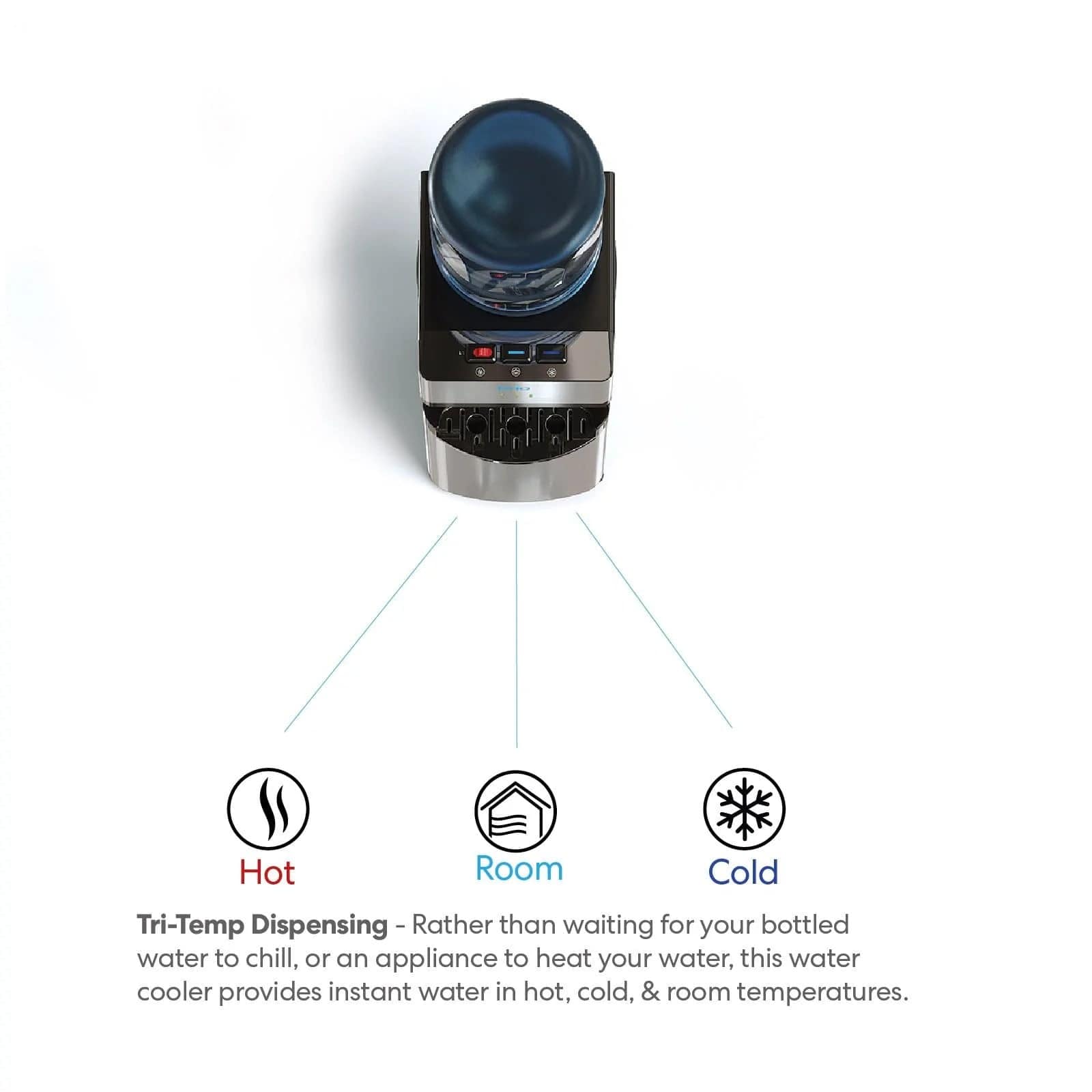 500 Series Tri-Temp Top-Load Water Cooler - water cooler