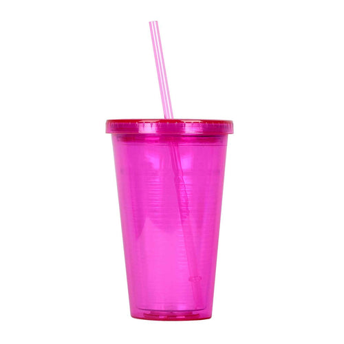 16 oz. BPA-Free Double Wall Tumbler Cup - Multiple Colors