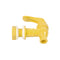 A yellow Water Dispenser Replacement Valve (4-Pack, Multiple Colors), made of plastic with a lever handle and threaded connector, compatible with BPA-free water bottle dispensers, shown on a plain white background.
