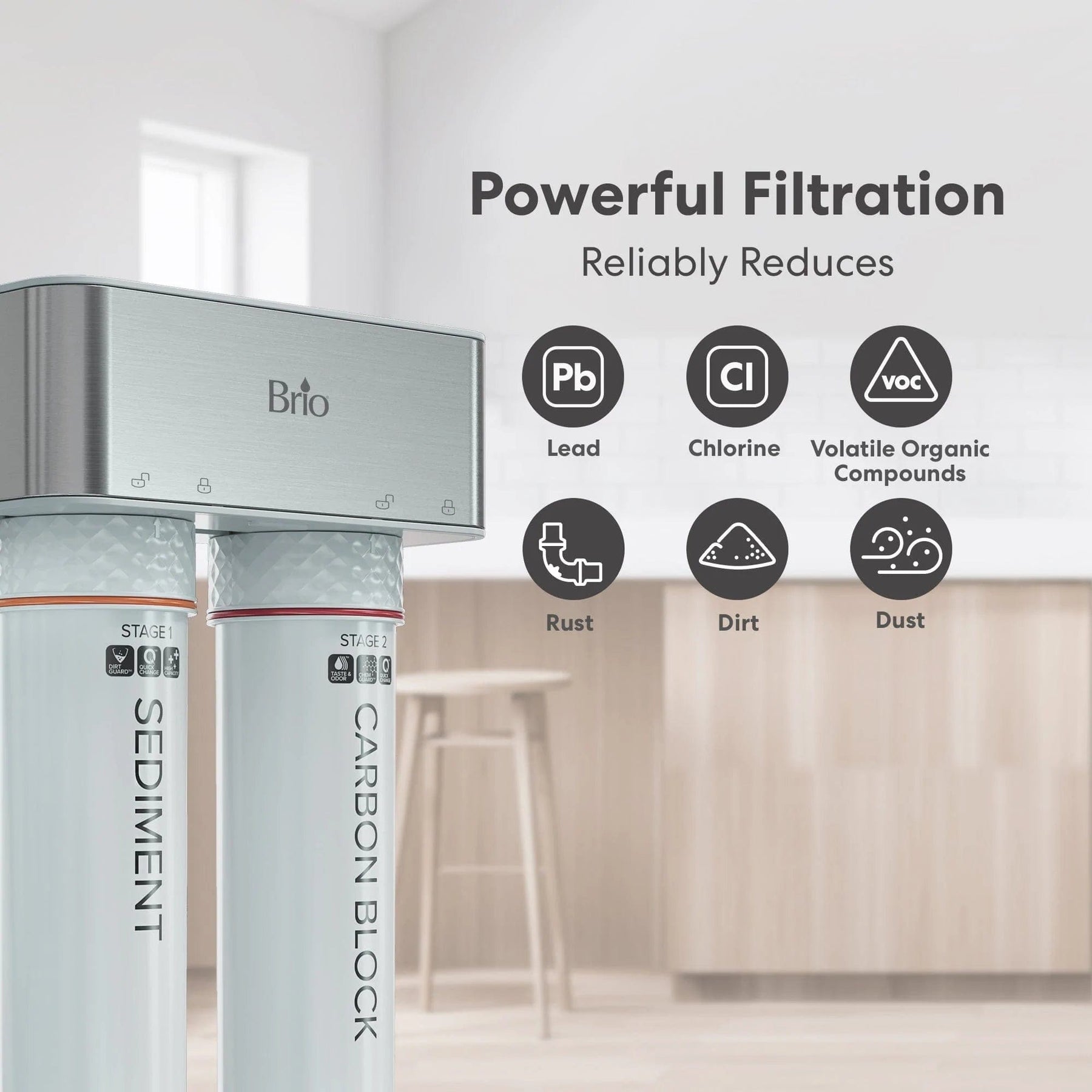 Brio 2-Stage Undersink Filtration System