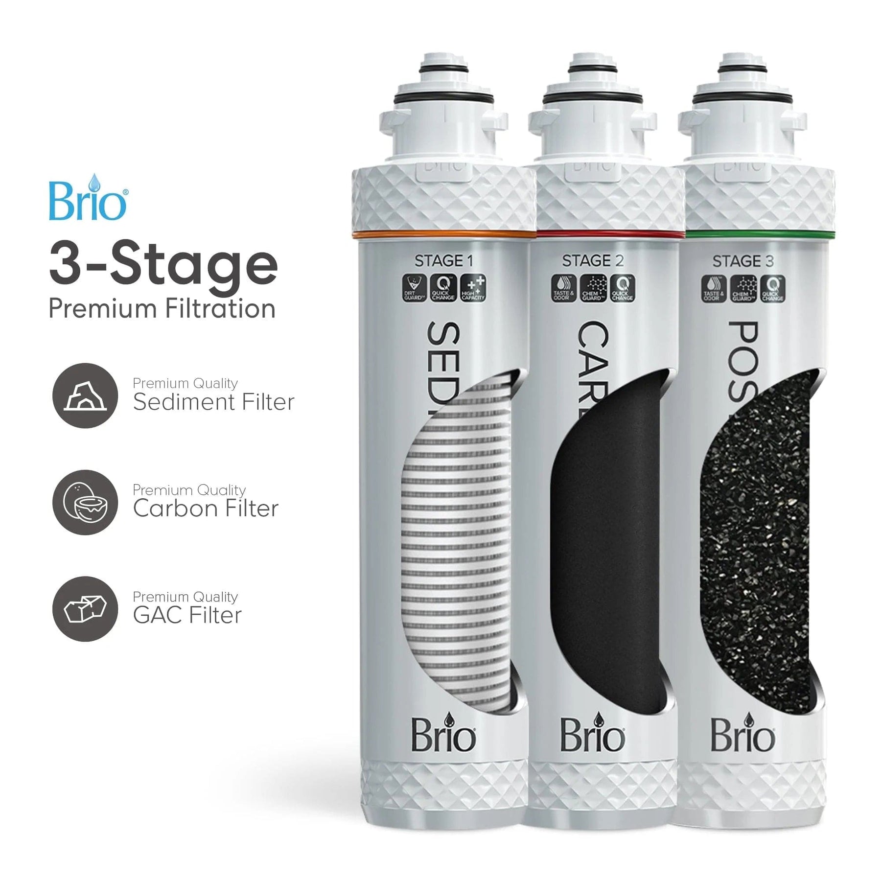 Brio 3-Stage Undersink Filtration System