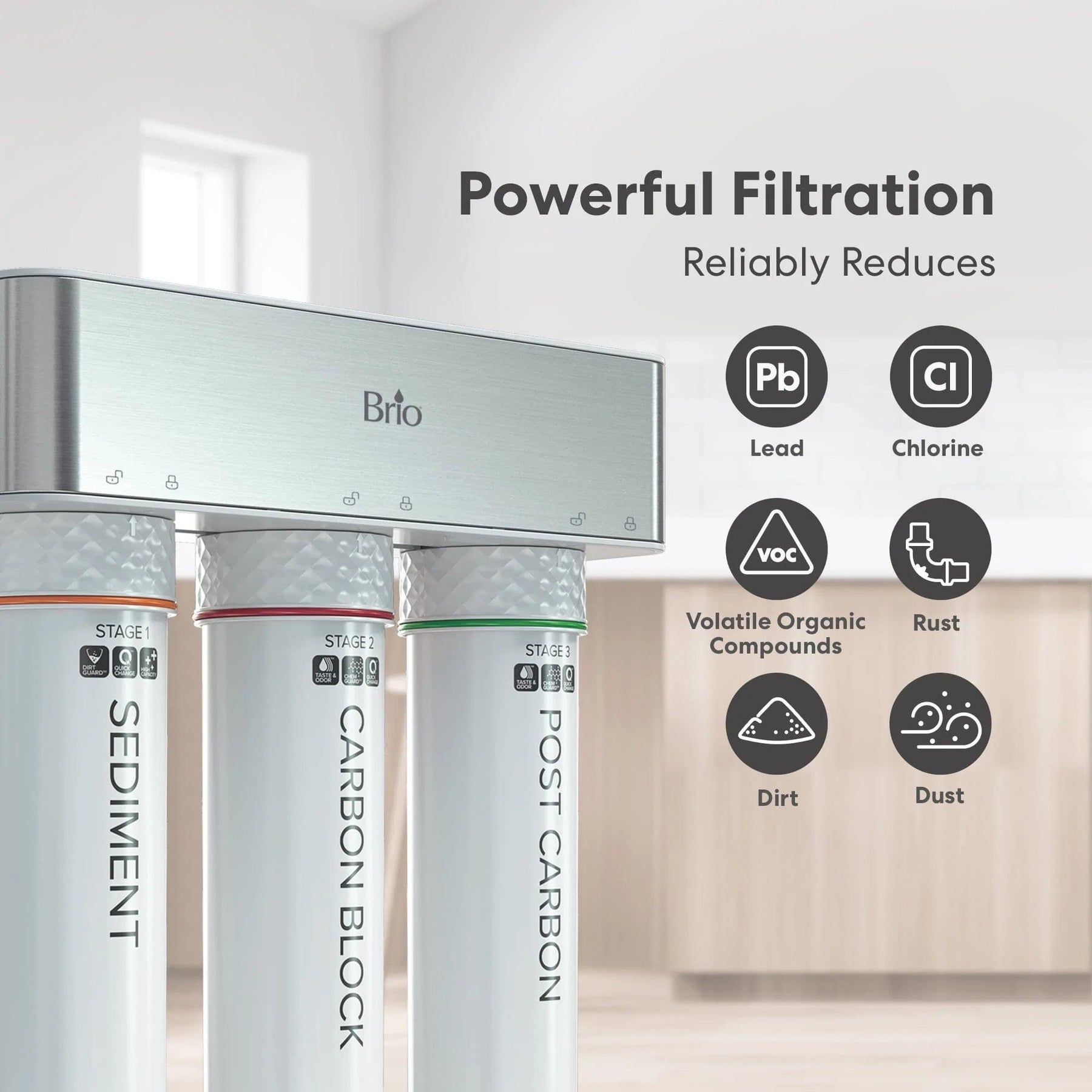 Brio 3-Stage Undersink Filtration System
