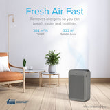 Lago 322 Sq. Ft. 3-Stage Filter Air Purifier Gray