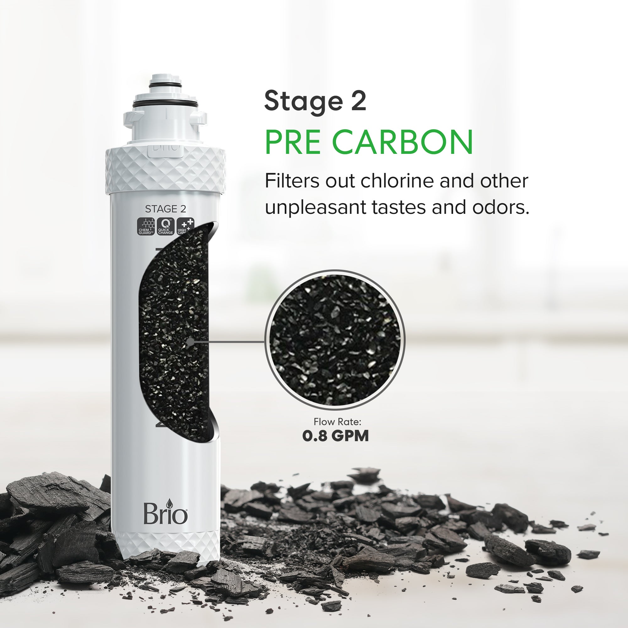 Brio 4 Stage Ultrafiltration Water Cooler Filter Replacement Pack UVF4