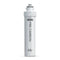The Stage 2 Pre-Carbon Filter for 4-Stage Water Dispensers by Brio is a white cylindrical filter with textured grips at the top and bottom for easy handling, designed specifically for water purifiers.