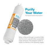 Brio Premiere 5 Micron Inline U-Type PP Sediment Filter, 11"