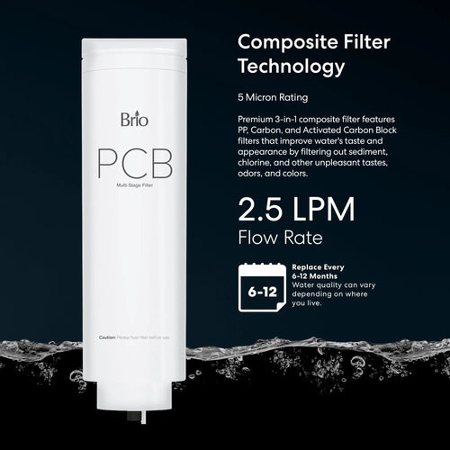 Brio PCB 3-Stage Filter - ROSL500, ROSL500WHT